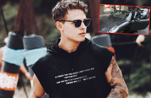 Survivor sunucusu Murat Ceylan milyonluk aracıyla talihsiz bagaj kazası yaşadı