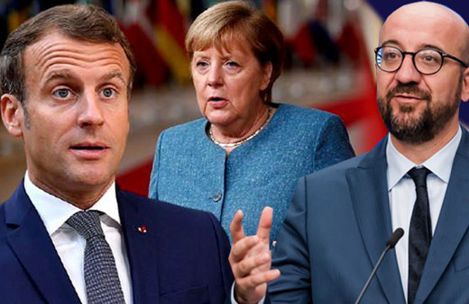 AB'de Oruç Reis hazımsızlığı! Michel, Merkel ve Macron birlik olup Türkiye'yi suçladı