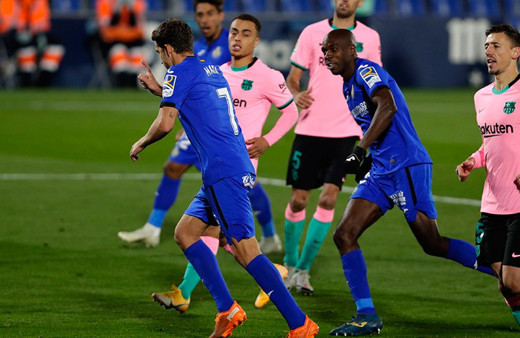 Getafe'den Barcelona'ya çelme