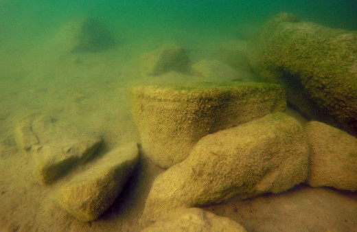 Ordu'da gölde kalıntılara rastlandı! Görenler hayret ettş