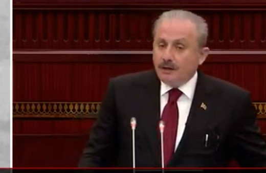 Mustafa Şentop Azerbaycan Meclisi'nde konuştu AGİT Minsk grubunun beyin ölümü gerçekleşmiştir