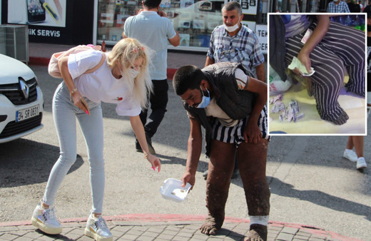 Antalya'da dilenci meydan okudu beni vali kaymakam tanıyor sen kim oluyorsun