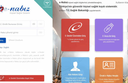 Kimler grip aşısı olacak e nabız TC ile sorgulama  ekranı