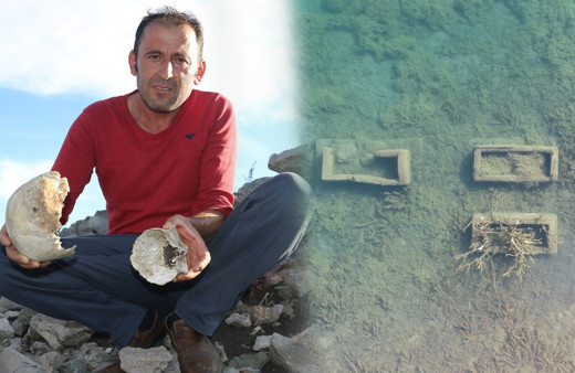 Sivas'ta sular çekildi ortaya çıkanlar tüyler ürpertti! Köylüler tedirgin