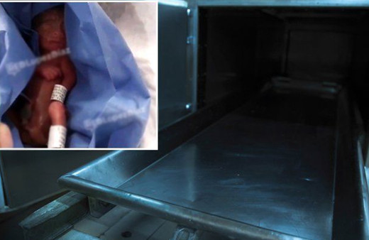 Öldü diye morga konulan bebek 6 saat sonra ağlamaya başladı