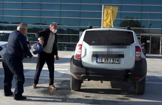 Çorum'da eşine ikinci el cip aldı gerçeği öğrenince benzinle yakmak istedi