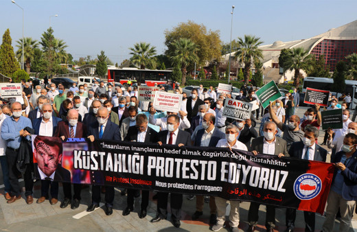 Samsun’da Fransa ve Macron’a tepki seli