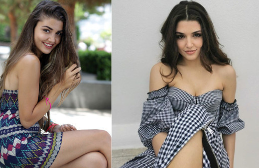 FOX TV Sen Çal Kapımı yıldızı Hande Erçel'den dekolteli olay pozlar olay oldu