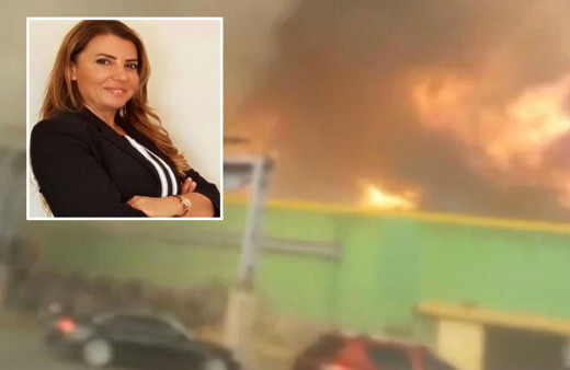 Hatay'da yangın ile hortum arasında kalan müdürün beli kırıldı dehşet anları kamerada