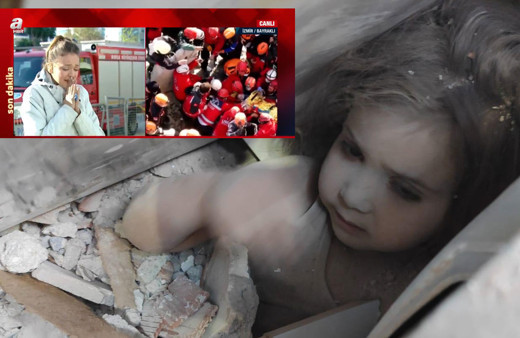 Ayda bebek enkazdan sağ çıkarıldı A Haber spikeri Cansın Helvacı gözyaşlarına boğuldu