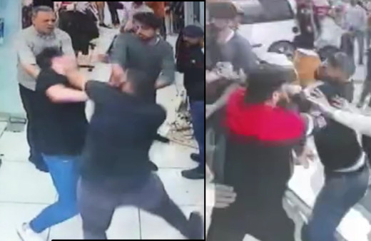 İstanbul'da ortalık savaş alanına döndü! Tekmeler, yumruklar havada uçtu