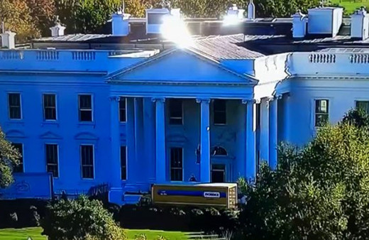 Beyaz Saray'ın önüne kamyon çekildi! 'Melania gitmeye hazır' yorumları