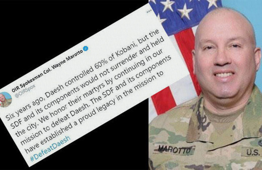 ABD'li komutandan terör örgütü PKK'nın uzantısı SDG'ye övgü