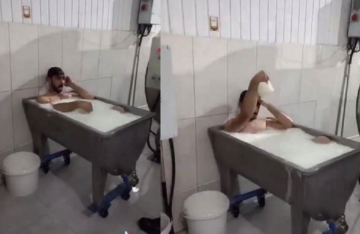 Süt kazanında banyo yapan işçilerden 'pes' dedirten savunma