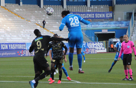 BŞB Erzurumspor-Göztepe maçı 1-1'lik skorla son buldu