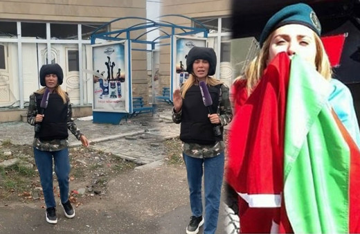 Doğuş'un gazeteci eşi savaş bölgesine gitmişti zaferi işte böyle kutladı