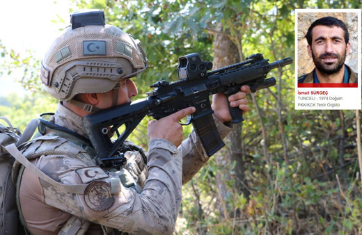 PKK'nın sözde Tunceli saha sorumlusu etkisiz hale getirildi