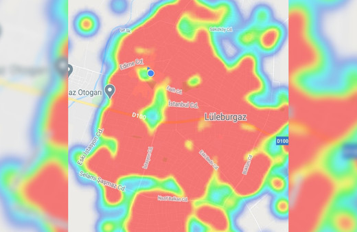 Kırklareli'de koronavirüs haritasındaki detay sosyal medyada olay oldu