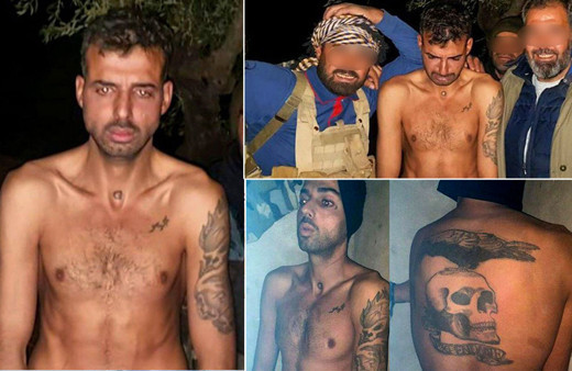 Şeytan dövmeli terörist yakalandı! Bakın kim yapmış