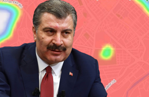 Fahrettin Koca örnek il olarak gösterdi! Samsun'da harita kıpkırmızı oldu