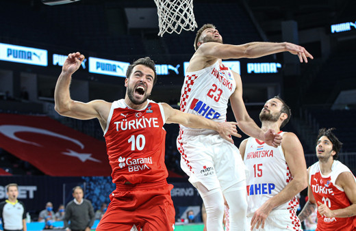 Türkiye A Milli Erkek Basketbol Takımı, Hırvatistan'a yetişemedi