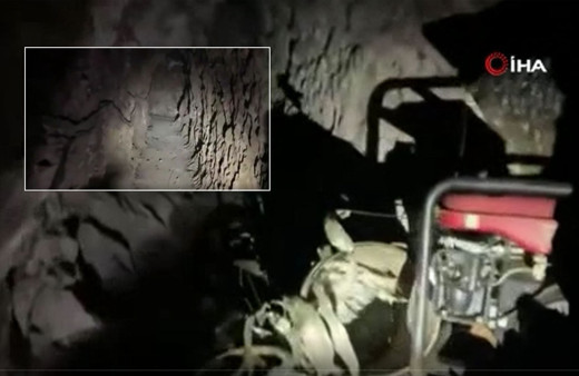 Irak'ta terör örgütü PKK'nın karargâh mağarası tespit edildi MSB paylaştı