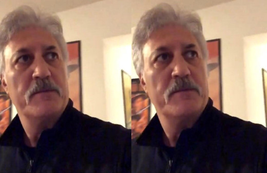 Tamer Karadağlı kayıt esnasında bir anda yere kapaklandı