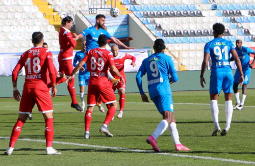 Erzurumspor ile Antalyaspor maçında kazanan olmadı