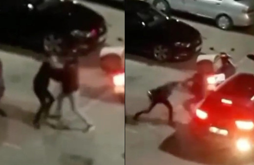 İstanbul'da 2 kurye öldüresiye kavga ettiler! O anlar kamerada