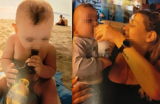 Böyle anne mi olur! 1.5 yaşındaki bebeğe alkol içirip fotoğrafını paylaştı ifadesi ortaya çıktı