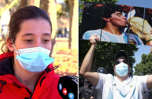 Paula Dapena'dan Maradona'ya olay protesto: Ölüm tehditeri alıyorum