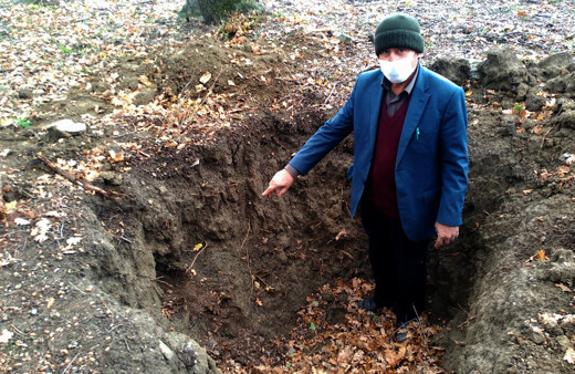 Tekirdağ'da mezarlıkta isyan ettiren olay: Ölüye bari saygınız olsun