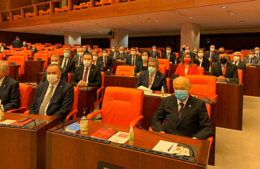 MHP Lideri Devlet Bahçeli, 2021 bütçe görüşmeleri için Meclis'te