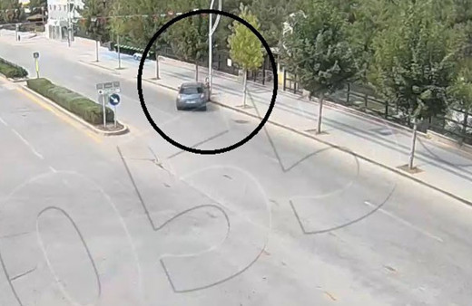 Çorum'da her şey bir anda oldu! İlginç kazanın görüntüsü çıktı