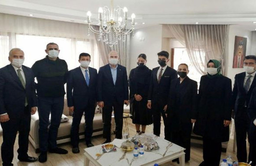 İçişleri Bakanı Süleyman Soylu'dan AK Parti Muğla Milletvekili Yelda Gökcan'a başsağlığı ziyareti