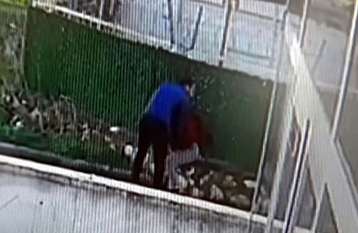 Aydın Didim'de kadına yönelik şiddet güvenlik kameralarına yansıdı