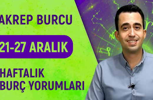Akrep burcu haftalık yorumu 21-27 Aralık salı gününe dikkat!