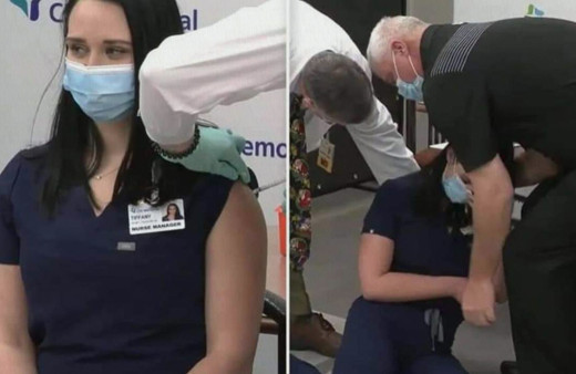 Koronavirüs aşısı olduktan sonra bayılan hemşire hakkında komplo teorileri