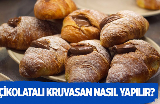 Evde çikolatalı kruvasan nasıl yapılır?