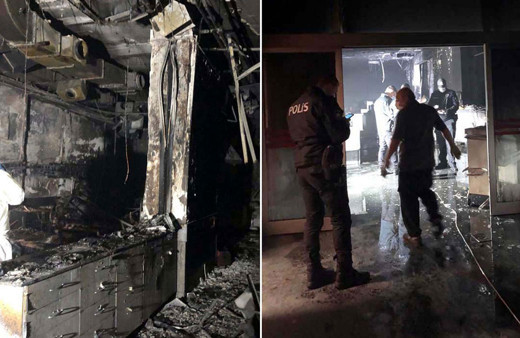 12 korona hastasının yanarak öldüğü o hastanede ne oldu? Cihaz alev topuna döndü