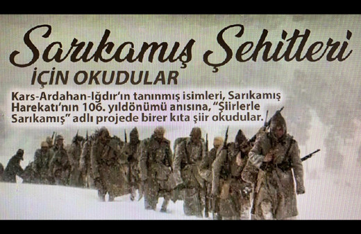 Sarıkamış şehitleri için okudular