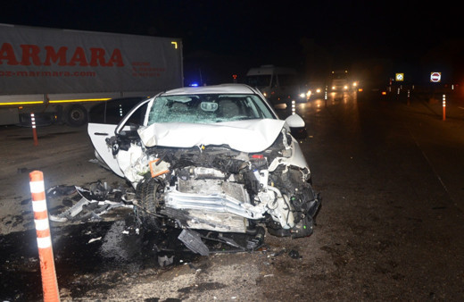 Tekirdağ'da feci kaza otomobil paramparça oldu: Nereden geldi, hiç anlayamadım