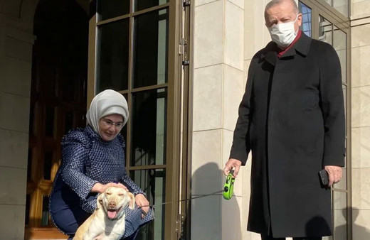 Emine Erdoğan’dan Cumhurbaşkanı Erdoğan paylaşımı! Leblebi ile uğurladık