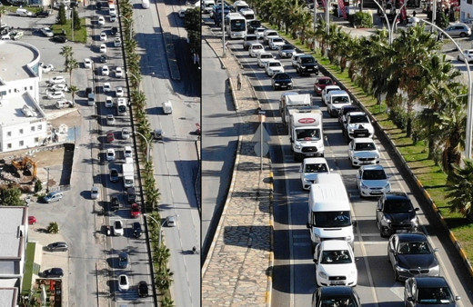 Muğla'da kilometrelerce kuyruk oluştu şehirde trafik kilitlendi