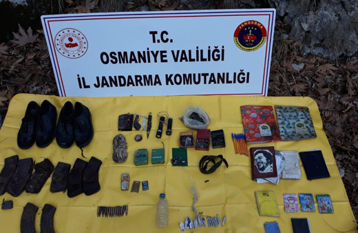 Amanoslar'da PKK'nın mühimmat ve patlayıcıları ele geçirildi
