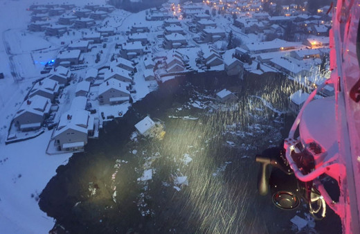 Norveç'teki heyelanda 10 kişiden haber alınamıyor