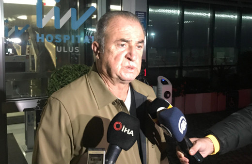 Galatasaray Teknik Direktörü Fatih Terim'den Omar Elabdellaoui'ye ziyaret