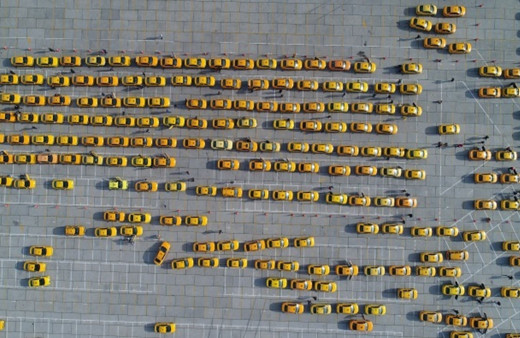 Yine aynı manzara! Taksimetre kuyruğu Kazlıçeşme'ye kadar uzadı