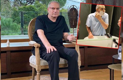 Mehmet Ali Erbil 'İki yıl sonra ilk tıraşım' deyip kendisinin tıraş olduğu anları paylaştı