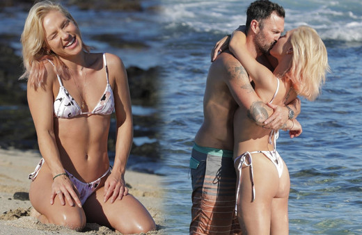 Brian Austin Green yeni aşkını öpmelere doyamadı! Denizin keyfini çıkardılar